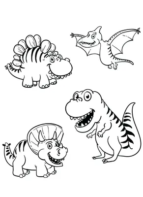 Раскраска А4 "Динозавры" раскраски для детей 16 страниц купить по цене 55 ₽  в интернет-магазине KazanExpress