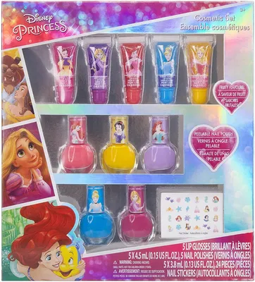 Купить Детская косметика Disney Princess Townley Girl Набор с блесками и  лаками в стиле диснеевских принцесс, цена 480 грн —  (ID#1538538119)