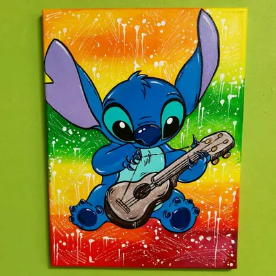 Картина на холсте Дисней / Стич / 40 × 30 см/ canvas Disney / Stitch –  купить онлайн на Ярмарке Мастеров – N1482RU | Картины, Пенза