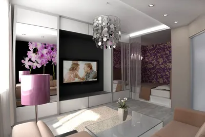Дизайн однокомнатной квартиры 2020-2021: идеи интерьеров для 1-комнатной  квартиры — КупиСтул
