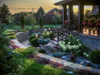 Зеленые участки и сады – 135 лучших фото, ландшафтный дизайн участка, сада  и огорода | Houzz Россия