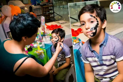 Бабочка Аквагрим | Схемы раскраски лиц, Детский грим, Раскрашенные лица