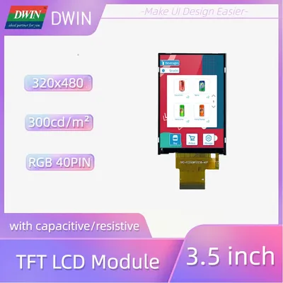 DWIN 3.5 Inch 320x480 RGB Capacitive Resistive Touch IPS TFT LCD Module  Display LCD Screen - AliExpress