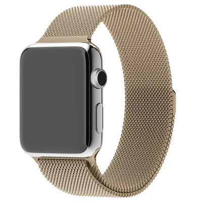 Ремешок Krutoff Milanese для Apple Watch 42/44mm (gold) G5 оптом