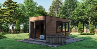 Модульный дом баня 6х3м Gartensauna-4 под ключ от производителя  (ID#1514224448), цена: 324000 ₴, купить на 