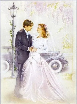 оформление свадебных шкатулок декупаж - Поиск в Google | Bridal art, Bride  and groom silhouette, Wedding shower cards