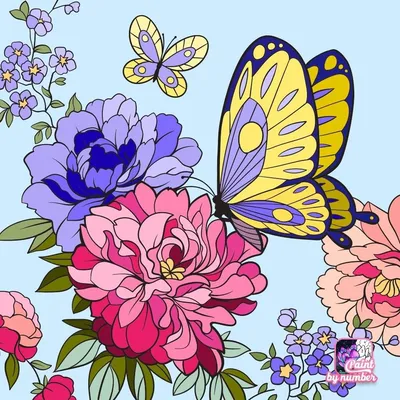 Салфетка для декупажа Цветы полевые и бабочки 6607 (ID#443616339), цена: 10  ₴, купить на 