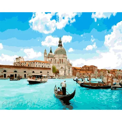 Холст с контуром для рисования Канцелярка Пейзаж. Венеция (283614)  (ID#1163675309), цена:  ₴, купить на 