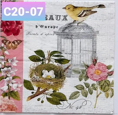 Винтажные изображения птиц для декупажа, часть 1. Vintage images of birds  for decoupage, part 1