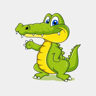 Раскраска Крокодил для малышей распечатать или скачать