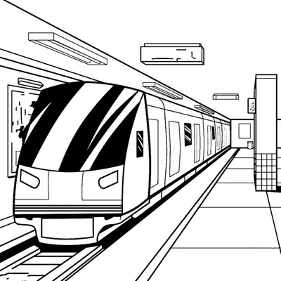 раскраска Line Art Of The Train поезд иллюстрация для детей PNG , машина,  механизм, железнодорожный PNG картинки и пнг рисунок для бесплатной загрузки