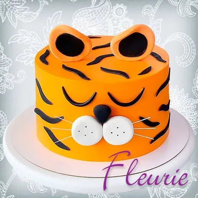 Торт Для детей тигр с доставкой по Москве Тигры Тематические торты  Производство тортов на заказ - Fleurie