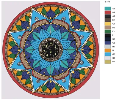 Картина по номерам Z-773 "Мандала" 40x40 Исцеление раненой души подойдет  тем, кто ощущает внутри пустоту тревогу одиночество и потерю смыслом -  купить с доставкой по выгодным ценам в интернет-магазине OZON (304535915)