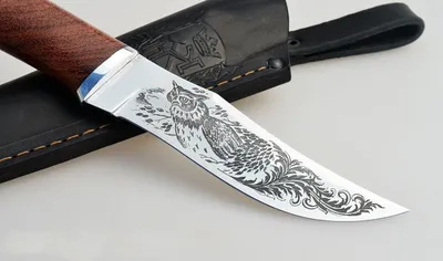 Лазерная гравировка на ноже в СПБ - именной нож с гравировкой