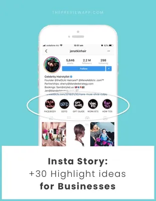 30 Insta Story Highlight ideas for your Business