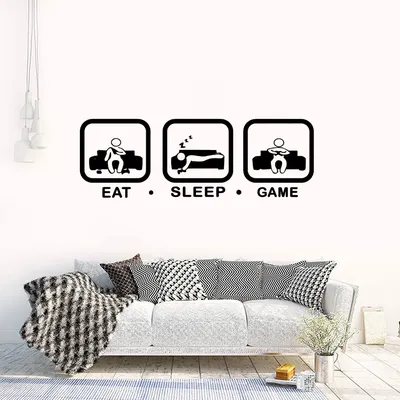 Картинки для игр с джойстиком «Eat Sleep» - купить по выгодной цене |  AliExpress