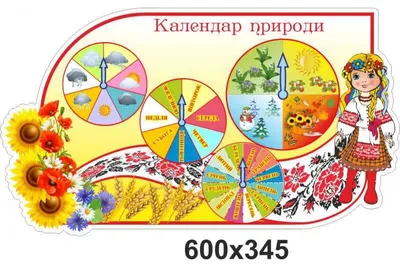 Календарь природы» для детей - Скачать шаблон | Раннее развитие