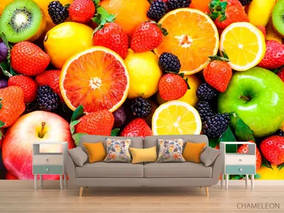 Фотошторы для кухни фрукты и овощи 3д купить интернет магазин "Принт Маркет"