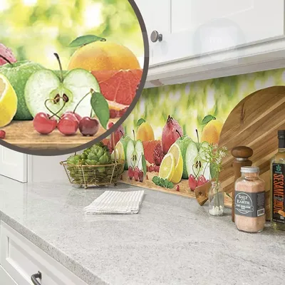 Фотообои на стену флизелиновые 3d Для кухни Фрукты 400х270см Barton  Wallpapers M066 - купить по выгодной цене в интернет-магазине OZON  (484746124)