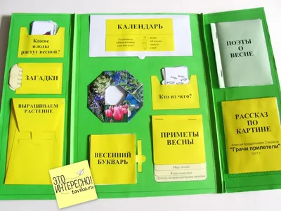 Лэпбук на тему «Весна» (5 фото). Воспитателям детских садов, школьным  учителям и педагогам - Маам.ру