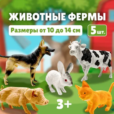 Игровой набор фигурок домашних животных для малышей, Домашние животные  коллекционные "В деревне", развивающие игрушки для детей, обучающий набор  для мальчика и для девочки - купить с доставкой по выгодным ценам в  интернет-магазине