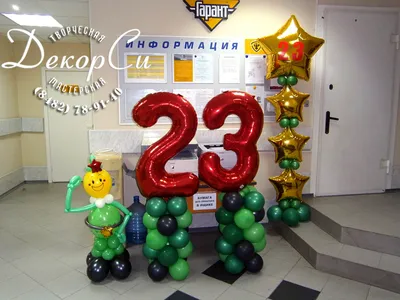 Фотозона с шарами lite на 23 февраля - Promodesk