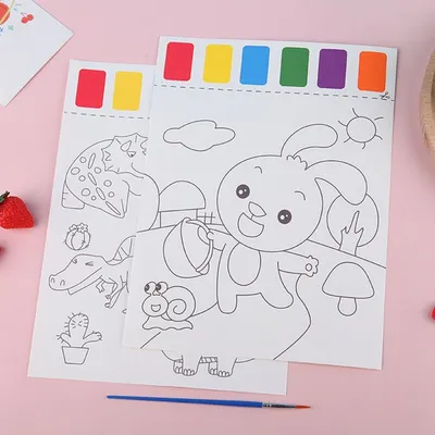 Как нарисовать РАДУГУ красками | Простые рисунки красками | Урок рисования  для детей - YouTube