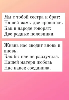 10 красивых примеров признаний в любви брату и сестре 2 мая в День брата и  сестры | Весь Искитим | Дзен