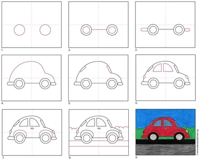 Машина рисунок простой (23 фото) » Рисунки для срисовки и не только