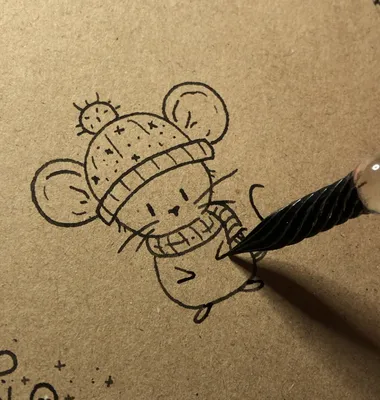 Рисунок мышки для срисовки - 66 фото