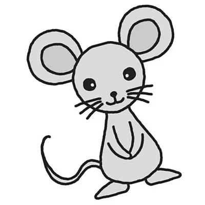 Рисунок мышки в траве» — создано в Шедевруме