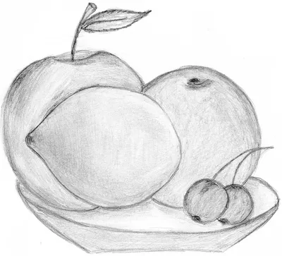 Рисование фрукты поэтапно - 57 фото
