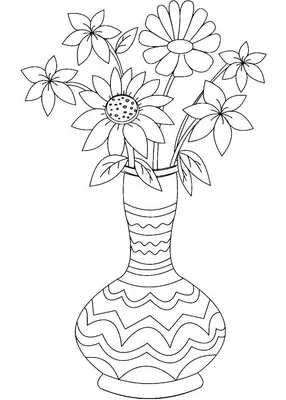 Как ПРОСТО нарисовать ВАЗУ С ЦВЕТАМИ/909/How TO simply draw a VASE of  FLOWERS - YouTube