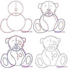 Легкие рисунки для срисовки карандашом — Стихи, картинки и любовь… | Como  dibujar un oso, Aprender a dibujar animales, Como dibujar animales