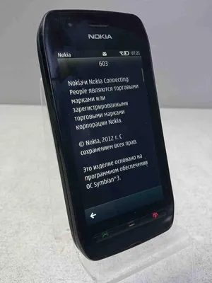Смартфон NOKIA 603 black - черный купить в интернет магазине, цена 3 990  руб в ЭЛЕКС