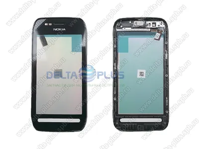 Купить NOKIA 603 передняя панель сенсорная в сборе с динамиком (цвет -  black) в интернет-магазине