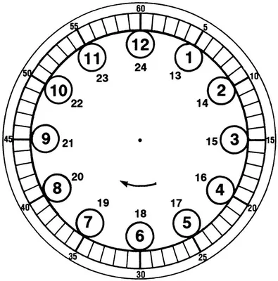 Трафарет циферблата часов - 61 фото