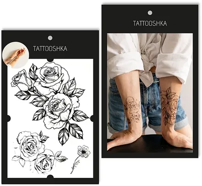 Tattooshka - Временное тату "Розовая веточка": купить по лучшей цене в  Украине | 