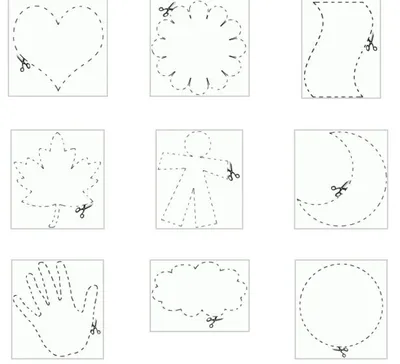 как научить ребенка вырезать ножницами