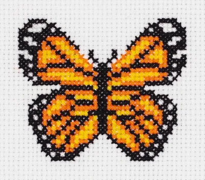 Набор для вышивания крестиком Klart Маленькая бабочка 8-430 купить по цене  190 руб. в Москве — Юмитой
