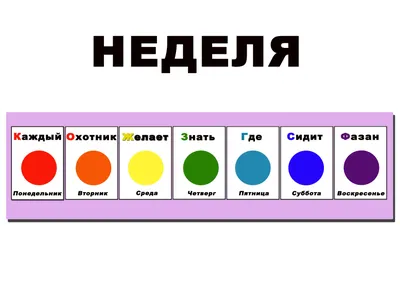 Поезд "Дни недели"