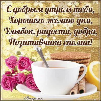 С добрым утром, с замечательным началом дня! Пусть утро будет добрым,  солнечным, ясным и самым чудесным - Лента новостей Мелитополя