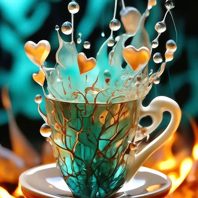 🪻доброе утро🪻☕️ чашка кофе, …» — создано в Шедевруме