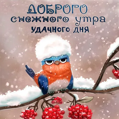 Красивые открытки добрый день зима - 89 фото