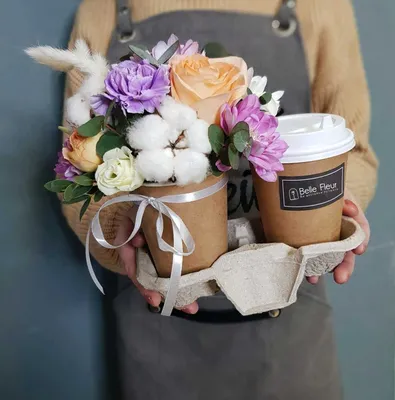 Кофе и цветы - 71 фото