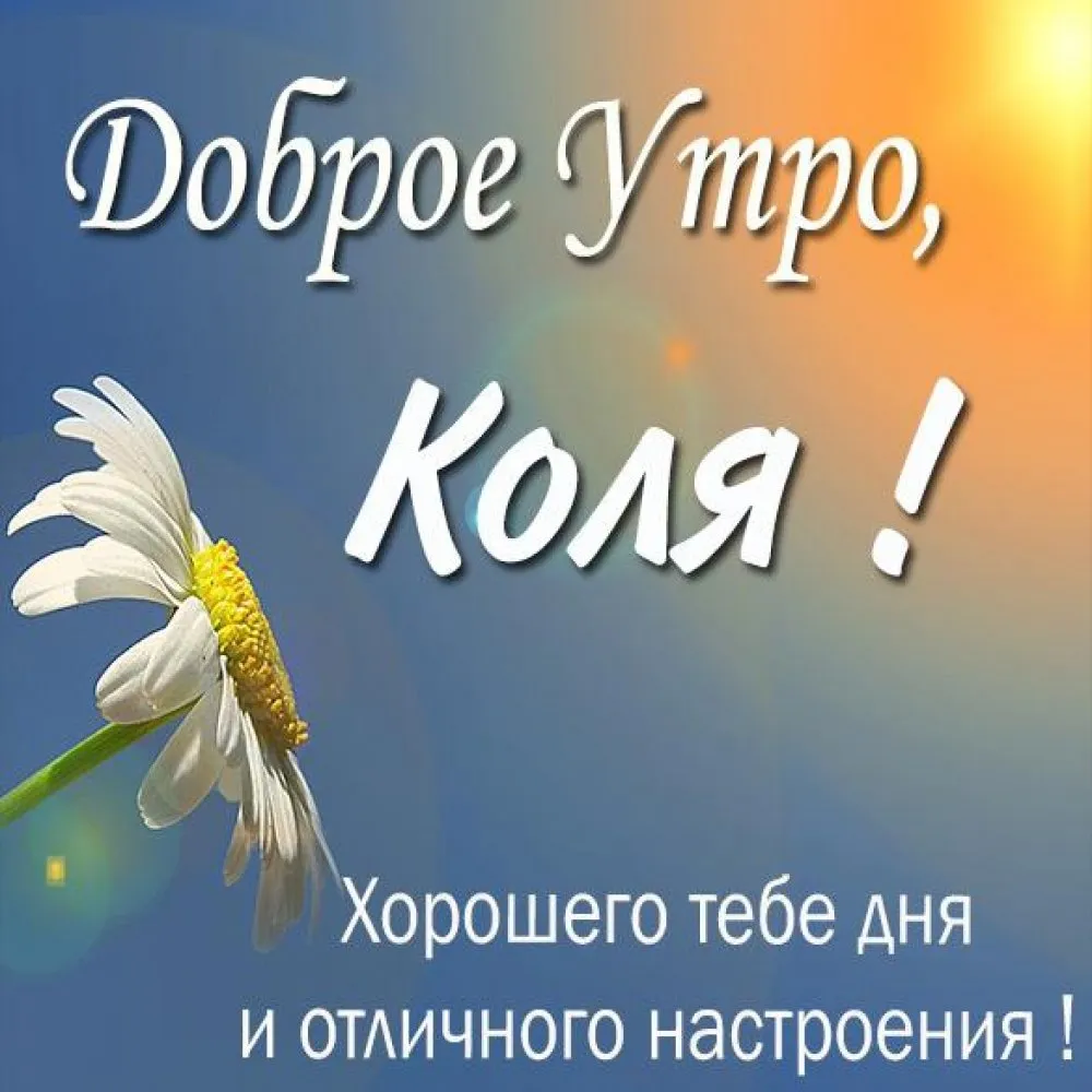 Доброе утро коля николай картинки