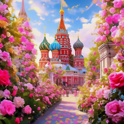 Доброе утро, Москва 😀 ранее утро, …» — создано в Шедевруме