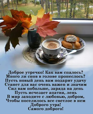 Доброе осеннее утро!🍁☕️ in 2023