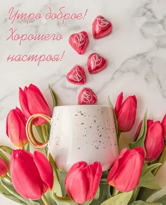 Создать мем "утро пожелания, good morning cards with tea, доброе утро" -  Картинки - 