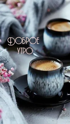 Открытка с добрым утром с красивой чашечкой кофе | Скачать бесплатно |  Открытки, Доброе утро, Фруктовые композиции